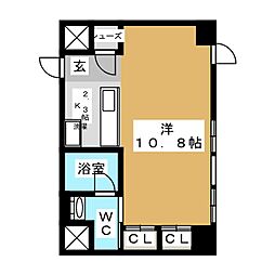 KDXレジデンス東桜1 ワンルームの間取図画像