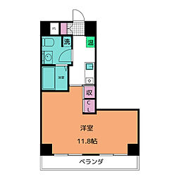 ISMIZUMI 1Kの間取図画像