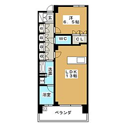 グランドメゾン丸の内スタイル 1LDKの間取図画像