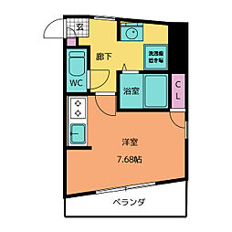 葵ビル ワンルームの間取図画像