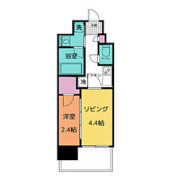 シーズンフラッツ矢場 2Kの間取図画像