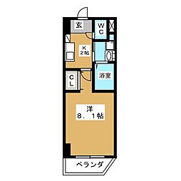 AHマンション泉 1Kの間取図画像