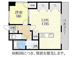 プログレスアサダ 1LDKの間取図画像