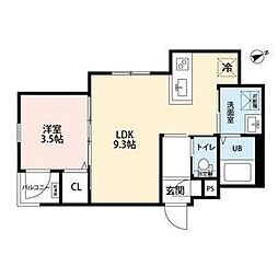 BAILA&Premium 103 1階1LDKの間取り