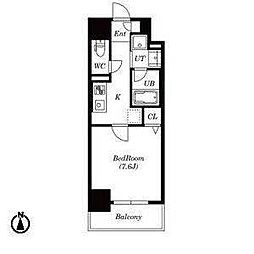 LAPIS TWOLES(ラピス　トゥレス） 4階1Kの間取り