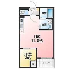 Jack nagaraI 1LDKの間取図画像