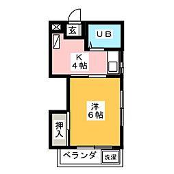 間取図画像 1K