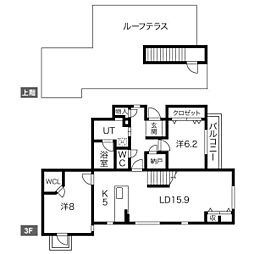 ＧＲＡＣＥ　ＲＥＳＩＤＥＮＣＥ八事 3階2LDKの間取り