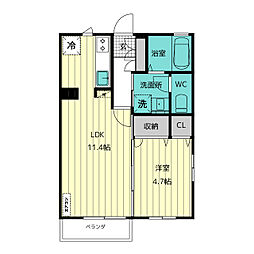 間取図画像 1LDK