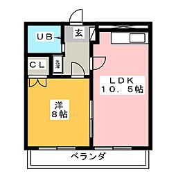 CASA NOAH八事 5階1LDKの間取り