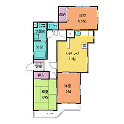 間取図画像 3LDK