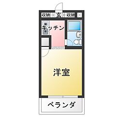 ヒルトップ八事 1DKの間取図画像