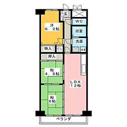ライオンズマンション八事ガーデン壱番館 3LDKの間取図画像