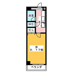 Blois南山1 1Kの間取図画像