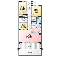藤和八事緑ヶ岡ホームズ 3LDKの間取図画像