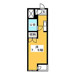 ＥＳＰＡＣＥ　Ａ 3階ワンルームの間取り