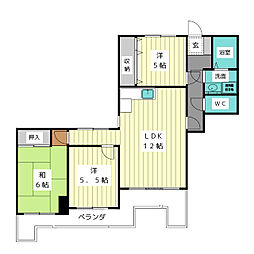 セゾン宮木 3LDKの間取図画像