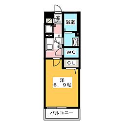 リブリ・覚王山1 1Kの間取図画像