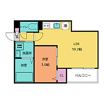 Jack hoshoII 201 ｜ 愛知県名古屋市南区宝生町１丁目24番3（賃貸アパート1LDK・2階・31.07㎡） その2