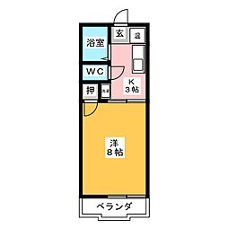 間取図画像 1K