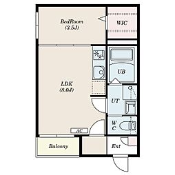 間取図画像 1LDK