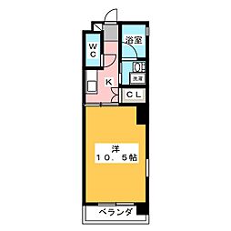 HIBINORISE 1Kの間取図画像