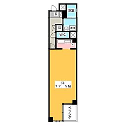 THERESIDENCEKANAYAMASOUTH 1Kの間取図画像