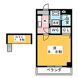 M3.ElMundo 1Kの間取図画像