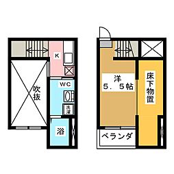 Regalia 1Kの間取図画像