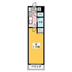 ルミナス伝馬町 1Kの間取図画像