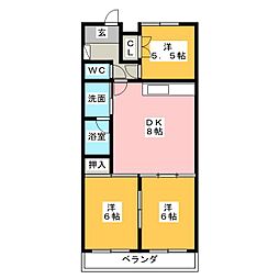 ラ・メゾン伊藤 5階3LDKの間取り