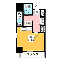 間取図画像 1K