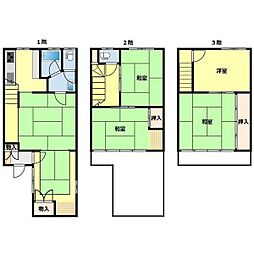 昭和区村雲町貸家 1階5LDKの間取り