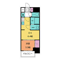 プレサンス上前津エレスタ 10階1DKの間取り