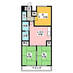 ラ・メゾン伊藤 5階3LDKの間取り