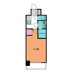 エスリード上前津LIVIA 7階1Kの間取り
