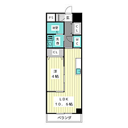 サロンサービスサイト・ミズノ 1LDKの間取図画像