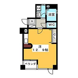 アーバンポイント新栄 ワンルームの間取図画像