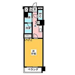 グラン・アベニュー鶴舞公園 1Kの間取図画像