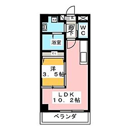 CATTLEYAGARDEN 1LDKの間取図画像