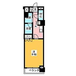 グラン・アベニュー鶴舞公園 1Kの間取図画像