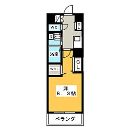 deonze 1Kの間取図画像