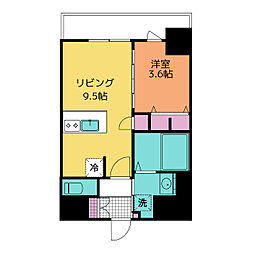 名古屋市中区門前町マンション 1LDKの間取図画像
