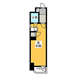 リアライズ鶴舞南2 ワンルームの間取図画像