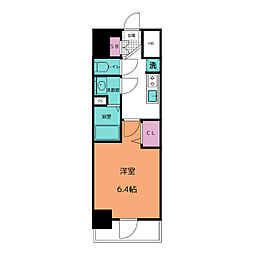 プレサンス鶴舞駅前レジス 1Kの間取図画像