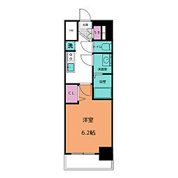 プレサンス鶴舞駅前レジス 1Kの間取図画像