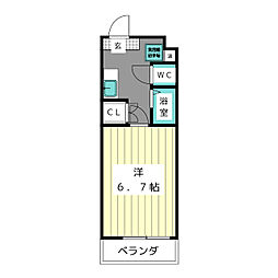 アル・ソーレ上前津 1Kの間取図画像