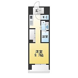 M.KAMIMAEZU ワンルームの間取図画像