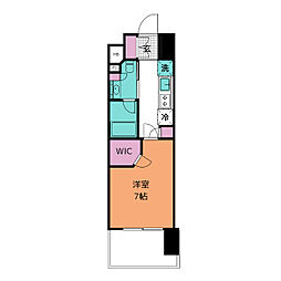 ザ・パークハビオ新栄 1Kの間取図画像
