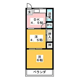 間取図画像 2DK